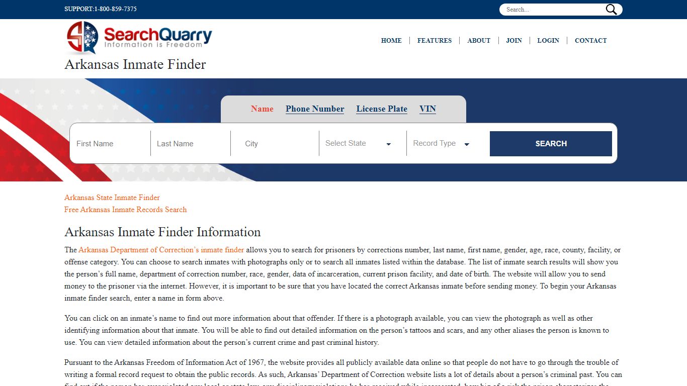 Free Arkansas Inmate Finder - Enter A Name and Locate Inmates